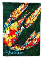 Carolines Treasures MW1194GF Craw Baby on Green Crawfish Garden Flag