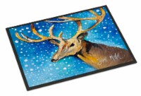 Carolines Treasures  JMK1009MAT Reindeer Indoor or Outdoor Mat 18x27