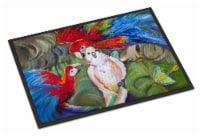 Carolines Treasures  JMK1018MAT Menage-a-trois Parrots Indoor or Outdoor Mat 18x