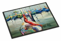 Carolines Treasures  JMK1056MAT LaSalle Sailboats Indoor or Outdoor Mat 18x27
