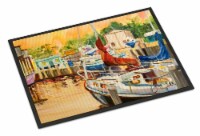 Carolines Treasures JMK1082MAT Sunset Bay Sailboat Doormat 18x27