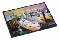 Carolines Treasures JMK1044JMAT Sailboats at the Fairhope Yacht Club Docks Door