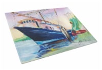 Carolines Treasures JMK1078LCB Shrimper Southern Star Glass Cutting Board Large
