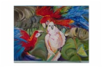 Carolines Treasures  JMK1018PLMT Menage-a-trois Parrots Fabric Placemat