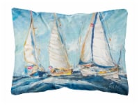 Carolines Treasures  JMK1027PW1216 Roll me over Sailboats Canvas Fabric Decorati