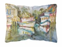 Carolines Treasures  JMK1047PW1216 Fish Market Canvas Fabric Decorative Pillow