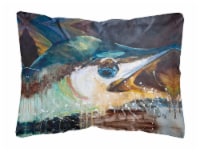 Carolines Treasures  JMK1111PW1216 Blue Marlin Canvas Fabric Decorative Pillow