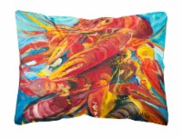 Carolines Treasures  JMK1117PW1216 Crawfish Canvas Fabric Decorative Pillow