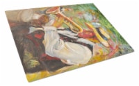 Carolines Treasures JMK1185LCB Jazz Trumpet Glass Cutting Board Large