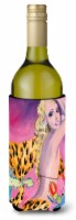 Carolines Treasures  JMK1182LITERK Pink Mermaid Wine Bottle Hugger