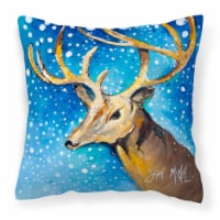 Carolines Treasures  JMK1206PW1414 Reindeer Fabric Decorative Pillow