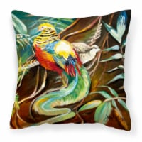 Carolines Treasures  JMK1221PW1414 Mandarin Pheasant Fabric Decorative Pillow