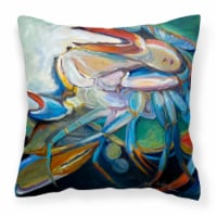 Carolines Treasures  JMK1253PW1414 Belly Crab Fabric Decorative Pillow