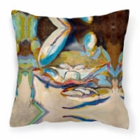 Carolines Treasures  JMK1257PW1414 Three Big Claw Crab Fabric Decorative Pillow