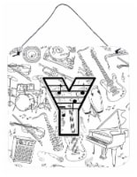 Carolines Treasures  CJ2007-YDS66 Letter Y Musical Note Letters Wall or Door Han
