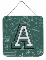 Carolines Treasures  CJ2010-ADS66 Letter A Back to School Initial Wall or Door H