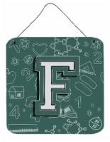 Carolines Treasures  CJ2010-FDS66 Letter F Back to School Initial Wall or Door H