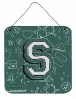 Carolines Treasures  CJ2010-SDS66 Letter S Back to School Initial Wall or Door H