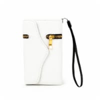 Clutch Case Unique ZIPPER PU Leather Wallet Flip Hard Case Cover Card Holder For iPhone 4 4s