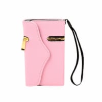 Clutch Case Unique ZIPPER PU Leather Wallet Flip Hard Case Cover Card Holder For iPhone 4 4s