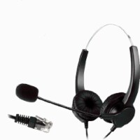 Hands-free Call Center Noise Cancelling Corded binaural Headset Headphone with microphone
