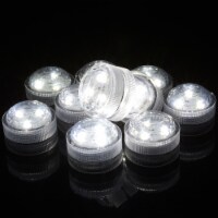 AGPtEK Triple LED Tea Light White