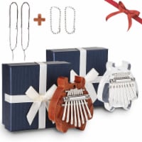 Mini Kalimba 2 Packs, Fixm Thumb Piano Mini Kalimba with 8 Keys, Finger Thumb Piano Great Gif