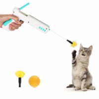 Ownpets Cat Toy Gun, Interactive Cat Toy Gun Shape Toy with Ball & Feather