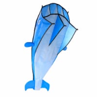 3D Kite Huge Frameless Soft Parafoil Giant Dolphin Kite Blue