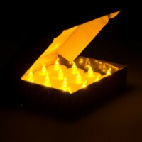 AGPtEK 24PCS LED Flameless Tealight Smokeless Flickering Candles Battery Operated
