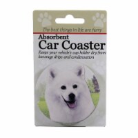 Car Coaster American Eskimo Car Coaster Sandstone Absorbant 23185.