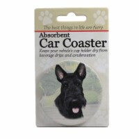 Car Coaster Scottie Car Coaster Sandstone Absorbant 23135