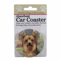 Car Coaster Yorkie Car Coaster Sandstone Absorbant 23146