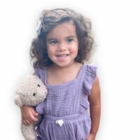 Laurenza's Baby Girls Lavender Frill Romper