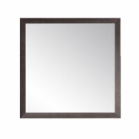 Textured Expresso Farmhouse Square or Diamond Wall Mirror 29.5'' x 29.5''