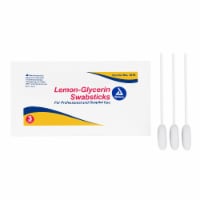 Dynarex 4-3/4 Inch Length Oral Swabstick with Pink Foam Tip 1216, 75 Ct