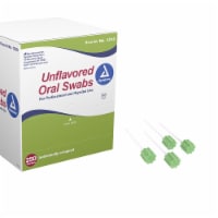 Dynarex Oral Swabstick with Green Foam Tip 1218, 250 Ct