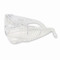 Dynarex Safety Glasses, Protective Impact Eyewear, Fits Over Most Eyeglasses - Clear Lenses