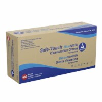 Dynarex 2513 Safetouch Nitrile Exam Gloves, Non-Latex, Powder Free, Large, Blue (Pack Of 100)