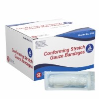 Dynarex White Conforming Bandage Sterile 4 x 4-1/10 Yd 3114 12 per Box