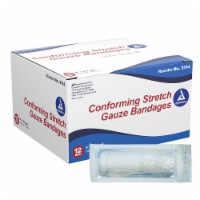Dynarex White Conforming Bandage Sterile 4 x 4-1/10 Yd 3114 96 per Case