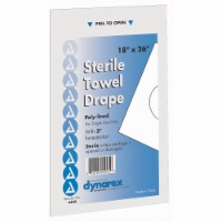 Dynarex Surgical Drape White 18 W X 26 L Inch 4409 50 per Box