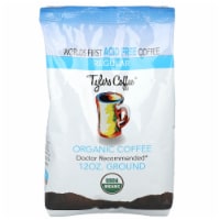 Tyler’s No Acid Organic Ground Coffee, Arabica Full Flavor, 12 oz