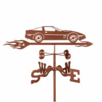 EZ Vane EZ1013-PT Corvette C4 Car Weathervane with Post Mount