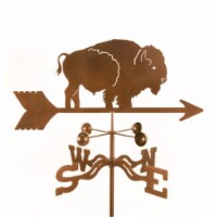 EZ Vane EZ1303-PT Bison Weathervane with Post Mount