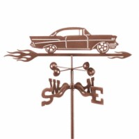 EZ Vane EZ1011-PT Chevy Car-57 Weathervane with Post Mount