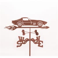 EZ Vane EZ1012-PT Corvette C3 Car Weathervane with Post Mount