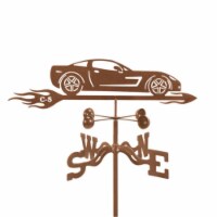 EZ Vane EZ1014-PT Corvette C5 Car Weathervane with Post Mount