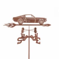 EZ Vane EZ1018-PT Mustang Car Weathervane with Post Mount