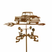 EZ Vane EZ1019-PT Chevy Truck Weathervane with Post Mount